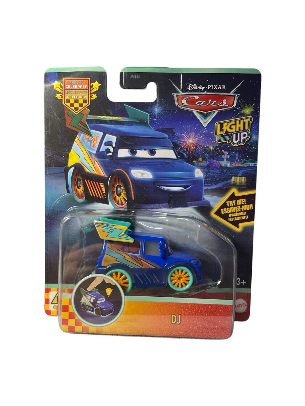 Disney Pixar Cars DJ Light Up Vehicle Brand New Mattel Toy Car